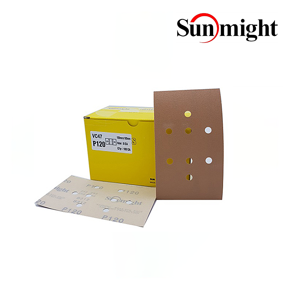 썬마이트 종이 B312T 태양연마지 사각(100장 / 박스),공업사스토어